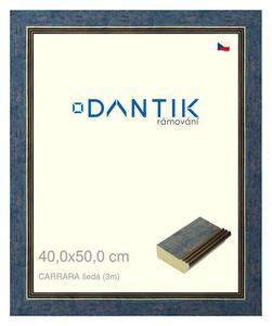 DANTIK rám na obraz 40x50 | Vyřazeno | CARRARA šedá (Plexi Čiré)