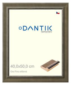 DANTIK rám na obraz 40x50 | Oro Fino stříbrná (Plexi Čiré)