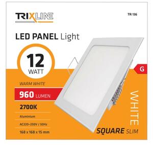 LED Podhľadové svietidlo SQUARE LED/12W/230V 2700K