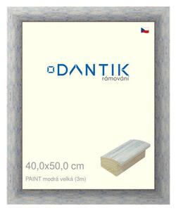 DANTIK rám na obraz 40x50 | PAINT modrá velká (Plexi Čiré)