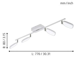 Eglo 97694 - LED RGB Bodové svietidlo PALOMBARE-C 4xLED/5W/230V