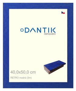 DANTIK rám na obraz 40x50 | RETRO modrá (Plexi Čiré)