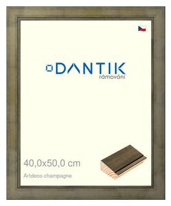 DANTIK rám na obraz 40x50 | Artdeco Champagne (Plexi Čiré)