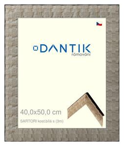 DANTIK rám na obraz 40x50 | SARTORI kost.bílá s (Plexi Čiré)