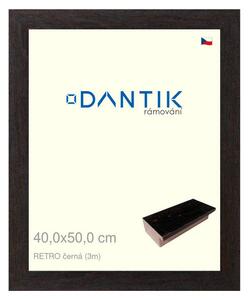 DANTIK rám na obraz 40x50 | RETRO černá (Plexi Čiré)
