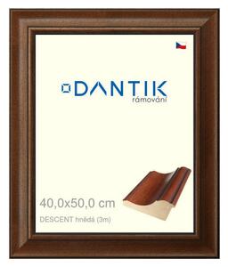 DANTIK rám na obraz 40x50 | DESCENT hnědá (Plexi Čiré)