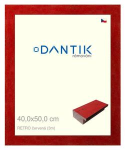 DANTIK rám na obraz 40x50 | RETRO červená (Plexi Čiré)
