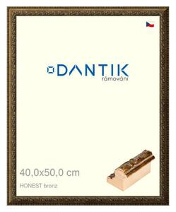 DANTIK rám na obraz 40x50 | HONEST malá vysoká bronz (Plexi Čiré)