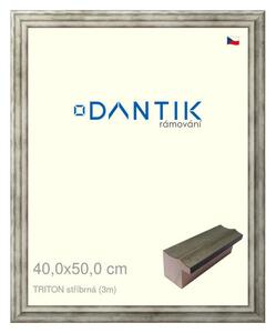 DANTIK rám na obraz 40x50 | TRITON stříbrná (Plexi Čiré)