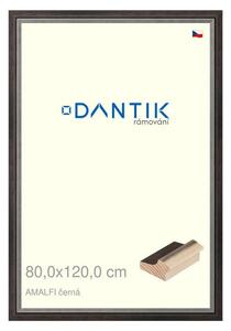 DANTIK rám na obraz 80x120 | AMALFI černá (Plexi Čiré)
