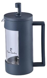 Pierre Cardin kanvička na čaj a kávu / 350 ml / sklo / nylon / čierna