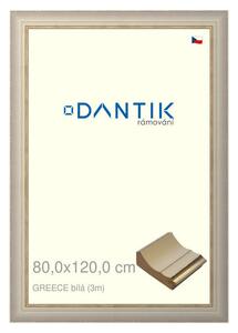 DANTIK rám na obraz 80x120 | GREECE bílá (Plexi Čiré)
