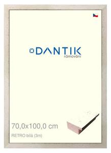 DANTIK rám na obraz 70x100 | RETRO bílá (Plexi Čiré)