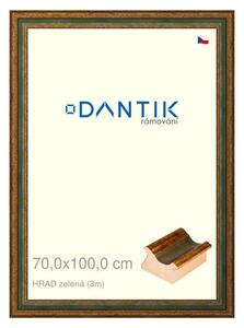 DANTIK rám na obraz 70x100 | HRAD zelená (Plexi Čiré)