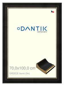 DANTIK rám na obraz 70x100 | GREECE černá (Plexi Čiré)