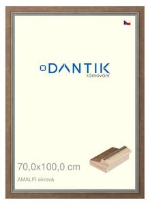 DANTIK rám na obraz 70x100 | AMALFI okrová (Plexi Čiré)