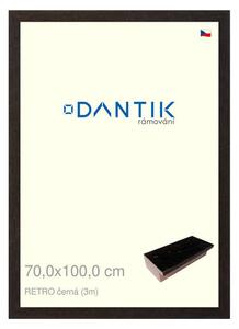 DANTIK rám na obraz 70x100 | RETRO černá (Plexi Čiré)