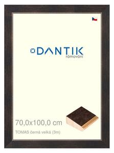 DANTIK rám na obraz 70x100 | TOMAS černá velká (Plexi Čiré)