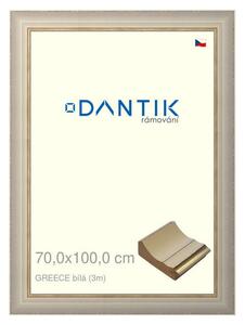 DANTIK rám na obraz 70x100 | GREECE bílá (Plexi Čiré)