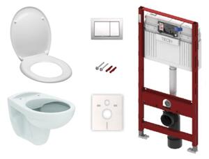 Cenovo zvýhodnený závesný WC set TECE do ľahkých stien / predstenová montáž + WC S-Line S-line Pre KMPLSIKOTSCR