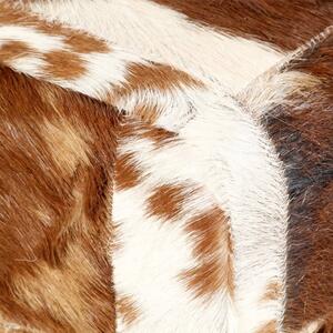Lavica patchwork kozej kože Dekorhome Čierna