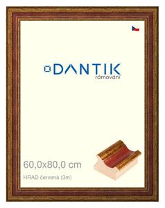 DANTIK rám na obraz 60x80 | HRAD červená (Plexi Čiré)