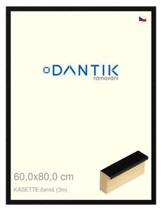 DANTIK rám na obraz 60x80 | KASSETTE černá (Plexi Čiré)