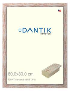 DANTIK rám na obraz 60x80 | PAINT červená velká (Plexi Čiré)