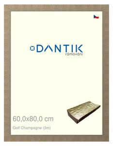 DANTIK rám na obraz 60x80 | Golf champagne (Plexi Čiré)