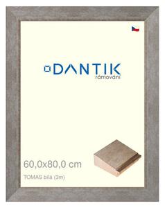 DANTIK rám na obraz 60x80 | TOMAS bílá velká (Plexi Čiré)