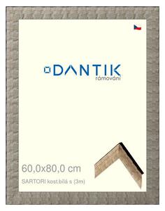 DANTIK rám na obraz 60x80 | SARTORI kost.bílá s (Plexi Čiré)