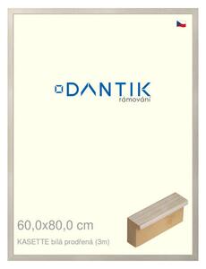 DANTIK rám na obraz 60x80 | KASSETTE bílá prodřená (Plexi Čiré)