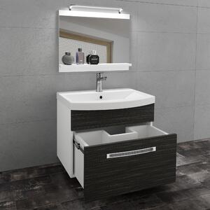 Kúpeľňový nábytok Belini Premium Full Version eben kráľovský + umývadlo + zrkadlo + LED osvetlenie Glamour 2