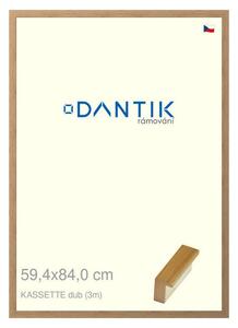 DANTIK rám na obraz 59,4x84 | KASSETTE dub (Plexi Čiré)