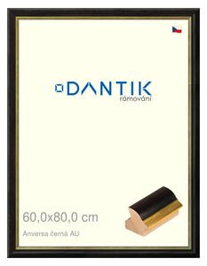 DANTIK rám na obraz 60x80 | ANIVERSA černá AU (Plexi Čiré)