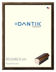 DANTIK rám na obraz 60x80 | Forgia Bronzea (Plexi Čiré)