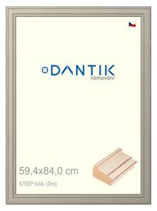 DANTIK rám na obraz 59,4x84 | STEP bílá (Plexi Čiré)