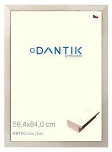 DANTIK rám na obraz 59,4x84 | RETRO bílá (Plexi Čiré)