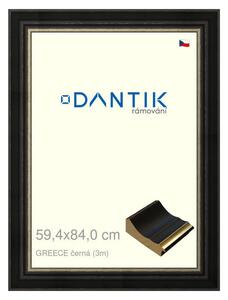 DANTIK rám na obraz 59,4x84 | GREECE černá (Plexi Čiré)