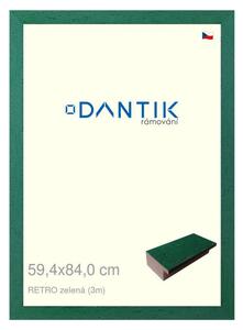 DANTIK rám na obraz 59,4x84 | RETRO zelená (Plexi Čiré)