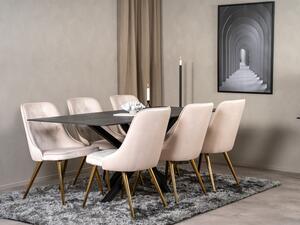 Venture design Jedálenská stolička VELVET-deluxe Farba: Čierna