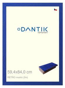 DANTIK rám na obraz 59,4x84 | RETRO modrá (Plexi Čiré)