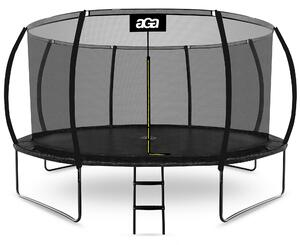 Trampolína Aga 430 cm Čierna + ochranná sieť + schodíky