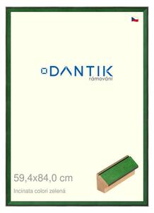 DANTIK rám na obraz 59,4x84 | INCLINATA colori zelená (Plexi Čiré)