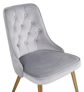 Venture design Jedálenská stolička VELVET-deluxe Farba: Svetlá šedá