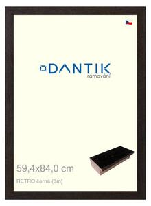 DANTIK rám na obraz 59,4x84 | RETRO černá (Plexi Čiré)