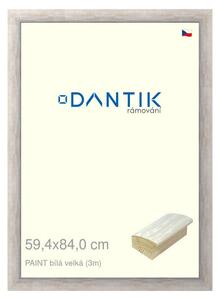 DANTIK rám na obraz 59,4x84 | PAINT bílá velká (Plexi Čiré)