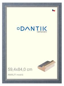 DANTIK rám na obraz 59,4x84 | AMALFI modrá (Plexi Čiré)