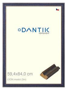 DANTIK rám na obraz 59,4x84 | LYON modrá (Plexi Čiré)