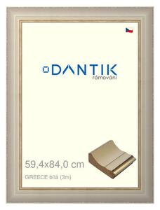 DANTIK rám na obraz 59,4x84 | GREECE bílá (Plexi Čiré)